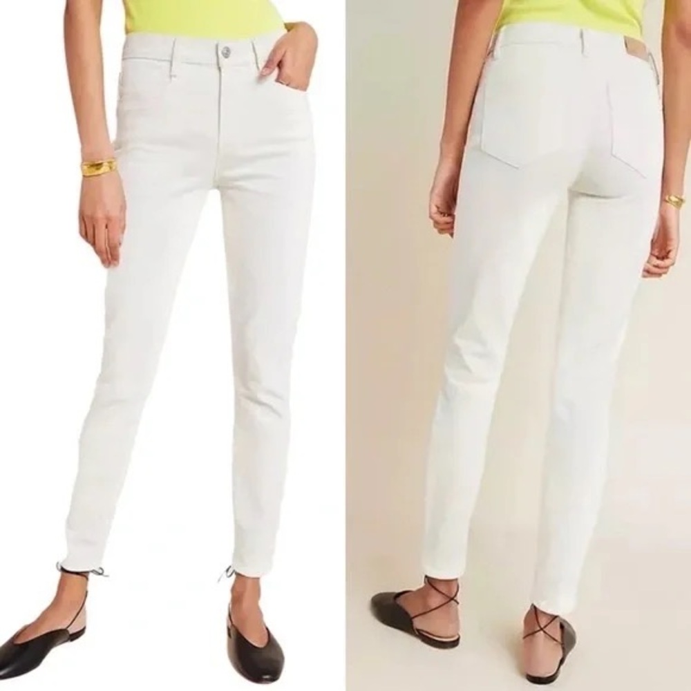 PAIGE Denim White Hoxton Ankle Jeans - Size 29